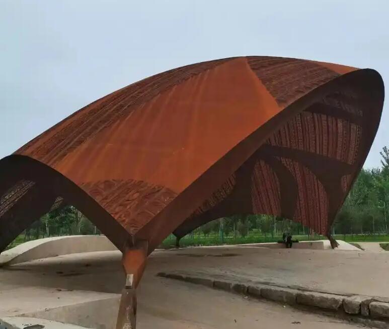 合川耐候钢幕墙案例